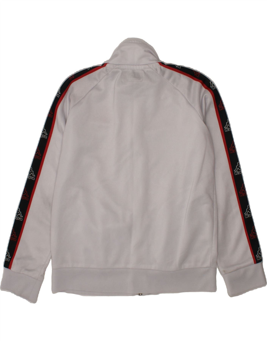 KAPPA Boys Graphic Tracksuit Top Jacket 7-8 Years White Colourblock Vintage Kappa and Second-Hand Kappa from Messina Hembry 