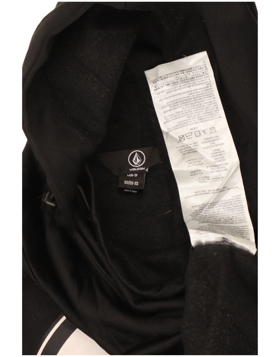 Мужская толстовка с капюшоном Volcom XS, черный полиэстер