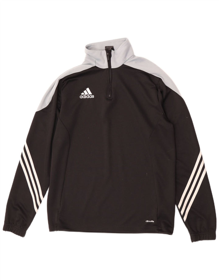 Мужской спортивный костюм Adidas Climalite, пуловер, средний черный, цветной блок