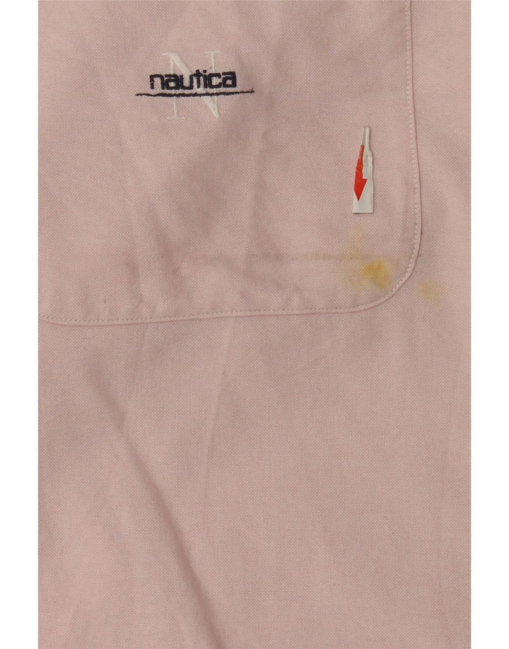 Мужская рубашка Nautica, большая розовая хлопковая рубашка