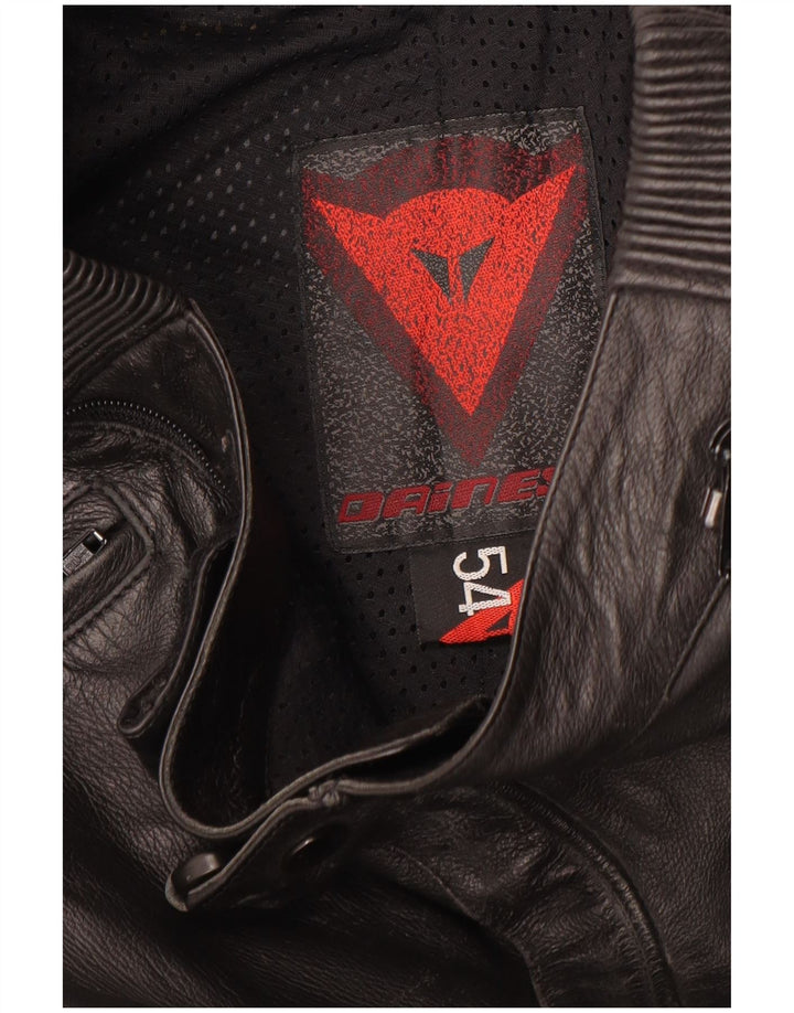 Мужские кожаные мотобрюки Dainese EU 54, большие W32 L30, черные