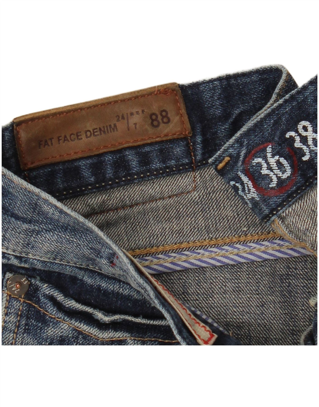 Мужские джинсы Bootcut Fat Face W36 L32, темно-синий, хлопок
