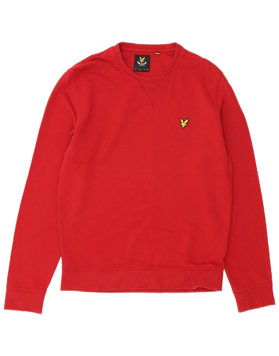 Мужской свитер LYLE & SCOTT, джемпер среднего красного цвета, хлопок