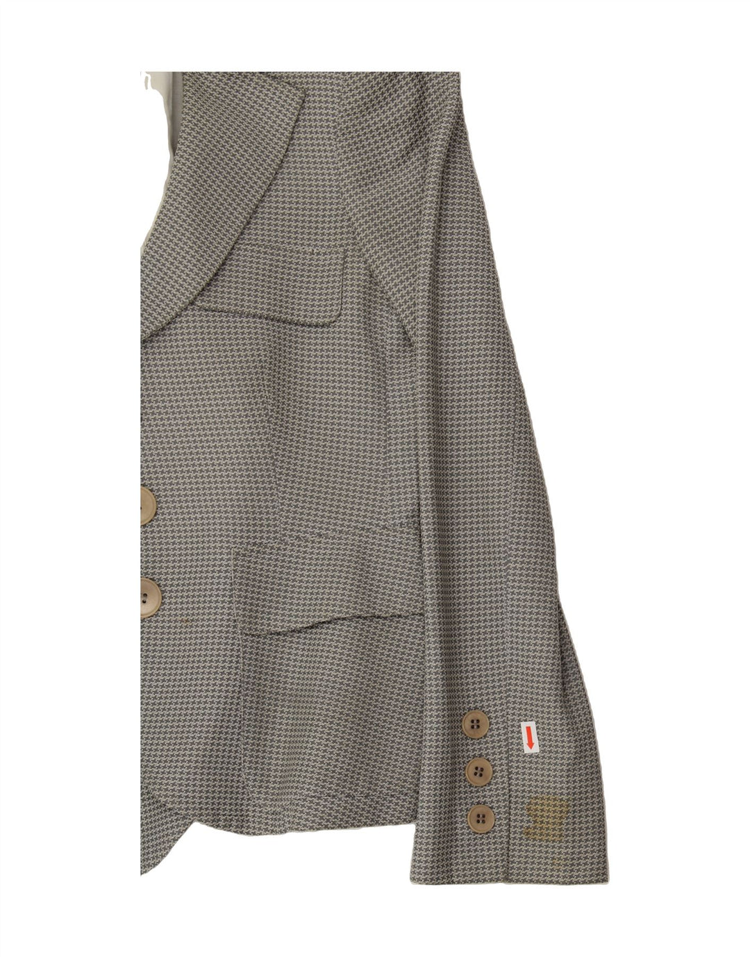 EMPORIO ARMANI Womens 3 Button Blazer Jacket EU 38 Medium Grey Check Vintage Emporio Armani and Second-Hand Emporio Armani from Messina Hembry 