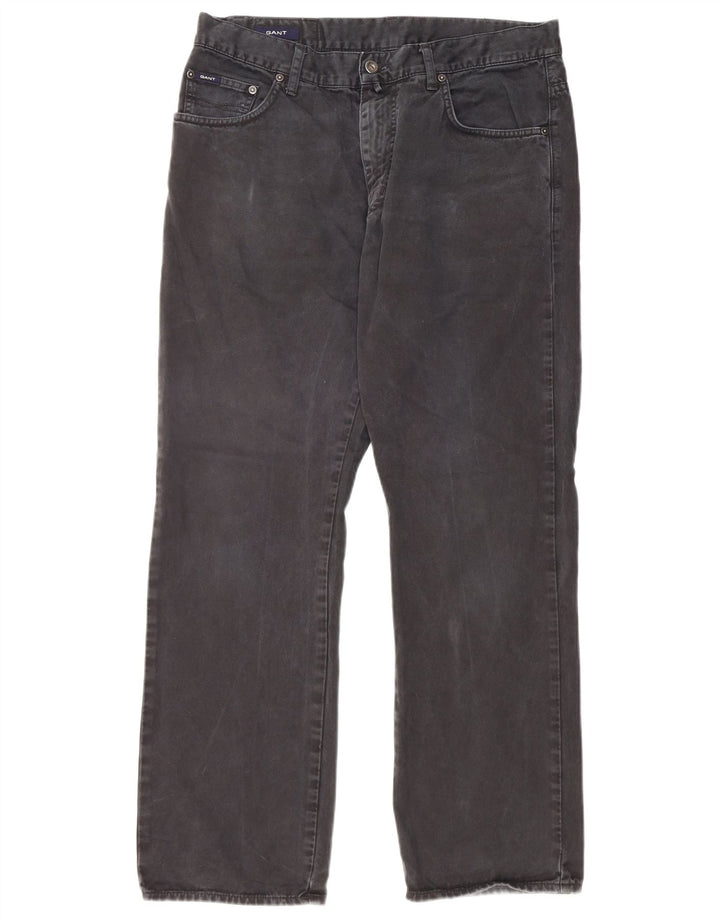 Мужские прямые джинсы Gant W34 L30, черный хлопок