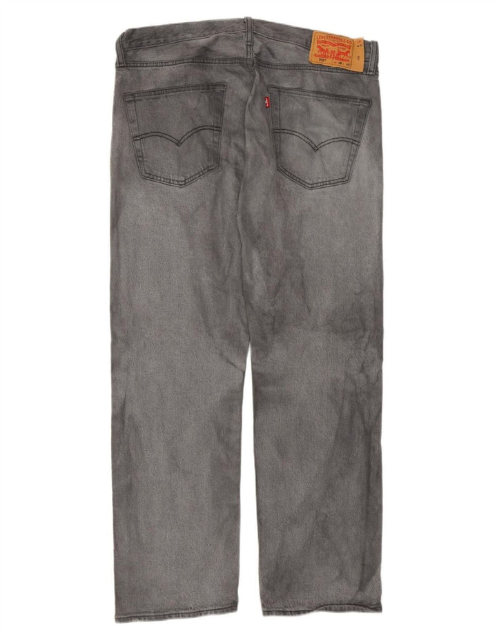Мужские прямые джинсы Levi's 501 W36 L30 серые, хлопок