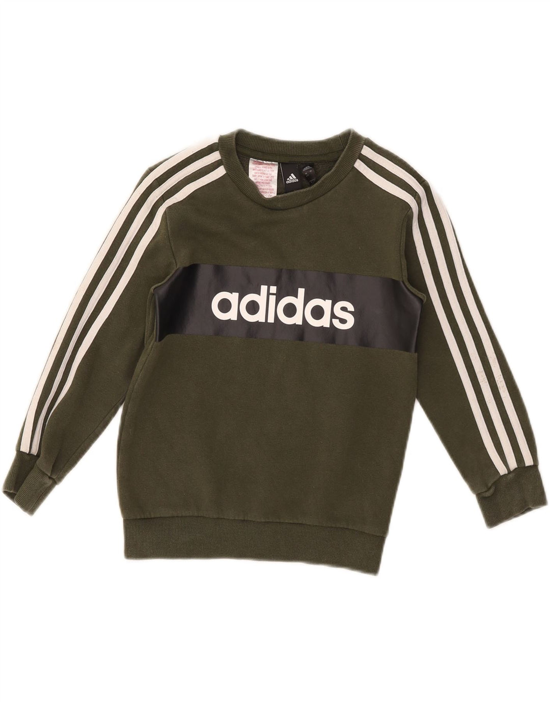 Полный спортивный костюм Adidas для мальчиков 6-7 лет, хлопок цвета хаки