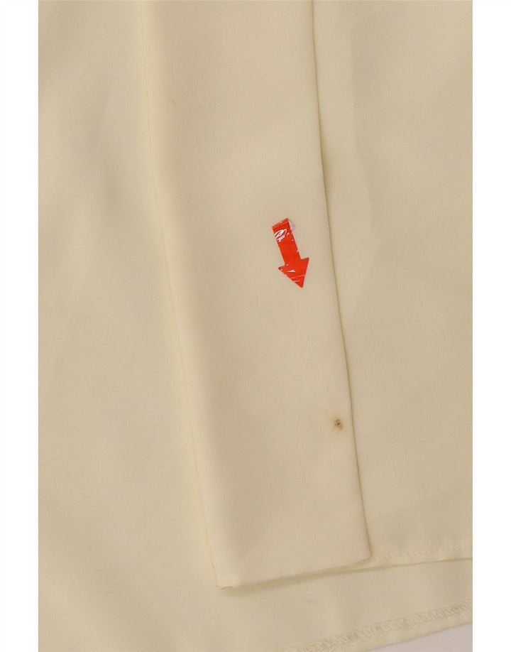 VINTAGE Womens 3/4 Sleeve Blazer Jacket UK 18 XL Off White Vintage Vintage and Second-Hand Vintage from Messina Hembry 