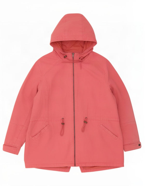Cotton Traders Womens Hooded Parka Jacket UK 24 4XL Pink