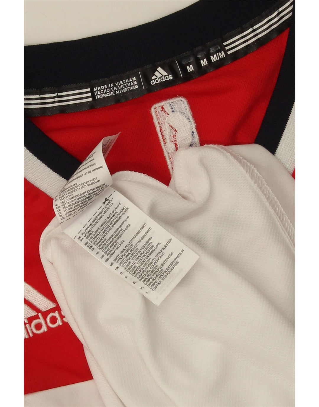 Мужской жилет ADIDAS Wizards с графическим рисунком, средний белый полиэстер с цветными блоками