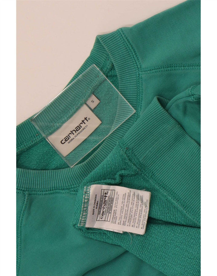 Женский джемпер оверсайз Carhartt UK 10, маленький зеленый хлопок