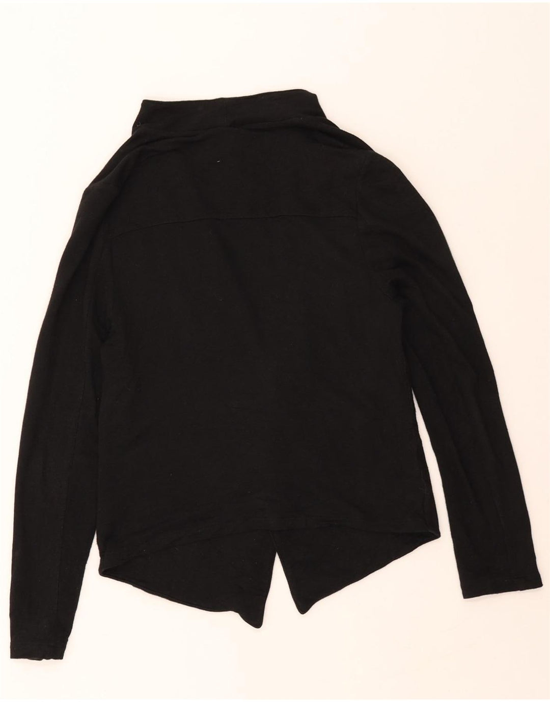 MOSSIMO Womens Open Blazer Jacket UK 14 Medium Black Rayon Vintage Mossimo and Second-Hand Mossimo from Messina Hembry 