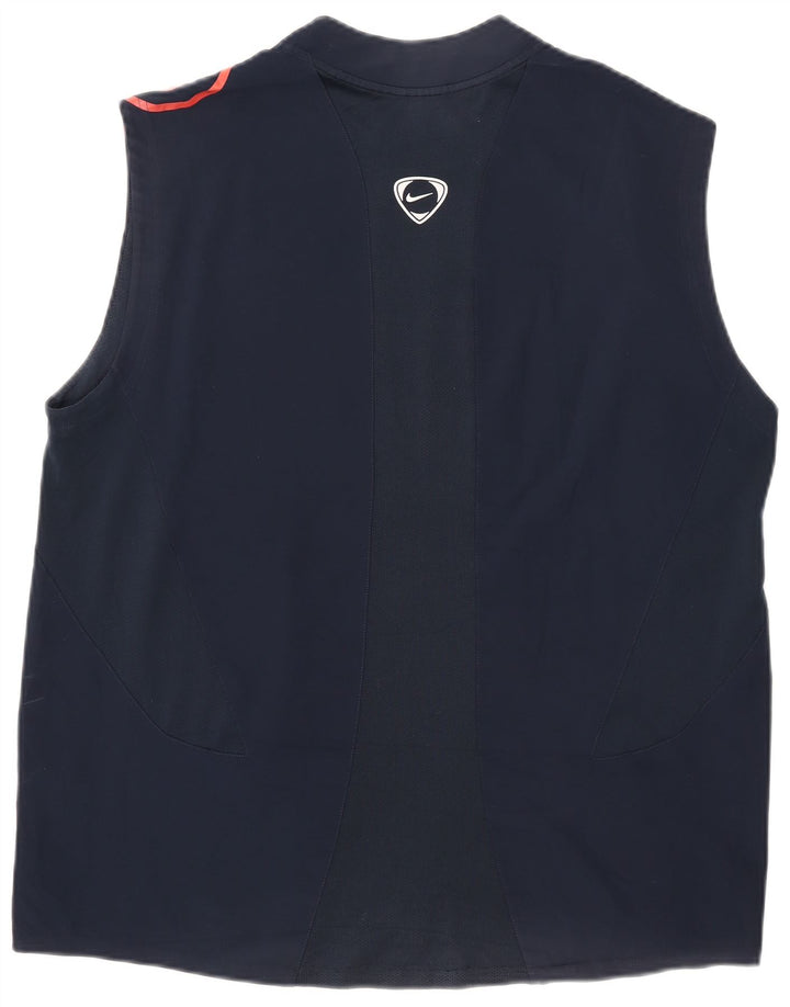 Мужской жилет с графическим рисунком Nike Dri Fit XL темно-синий