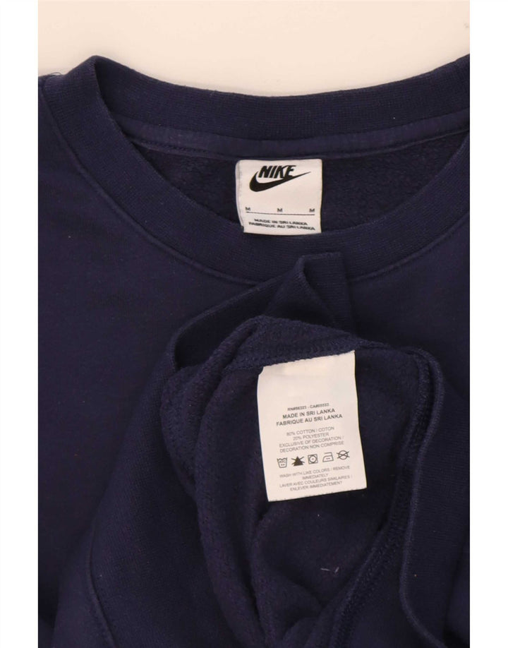 Женский свитер оверсайз Nike UK 14, средний темно-синий, хлопок