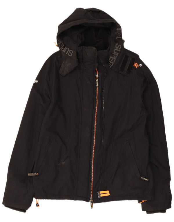 Мужская ветровка с капюшоном Superdry UK 42 XL, черный нейлон