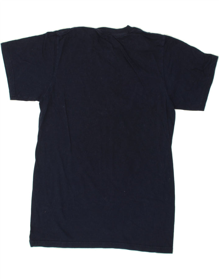 ADIDAS Mens Graphic T-Shirt Top Small Navy Blue Vintage Adidas and Second-Hand Adidas from Messina Hembry 