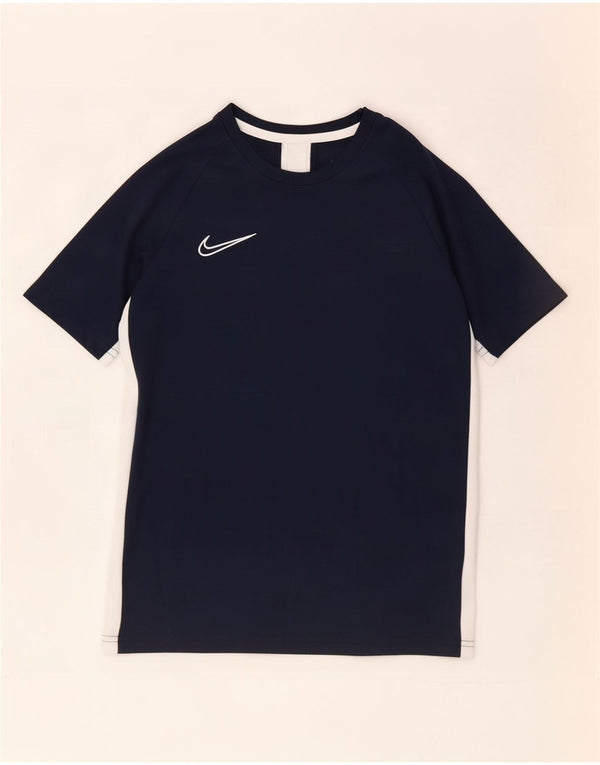 Футболка Nike Dri Fit для мальчиков, 12–13 лет, большой темно-синий цветной блок