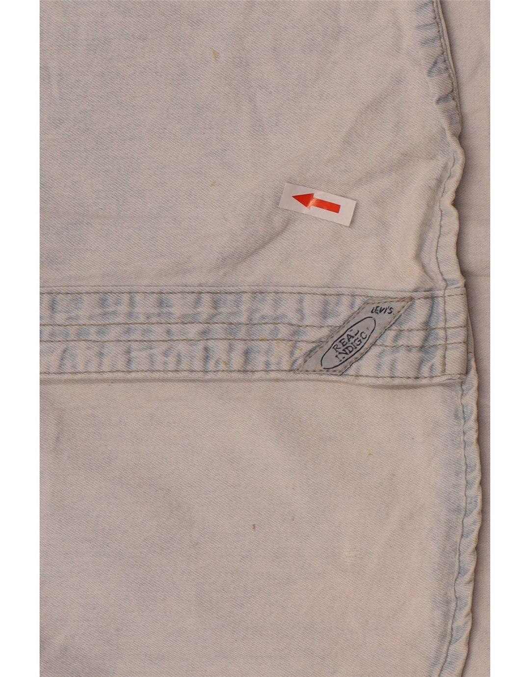 Мужская джинсовая рубашка Levi's, маленькая синяя, хлопок