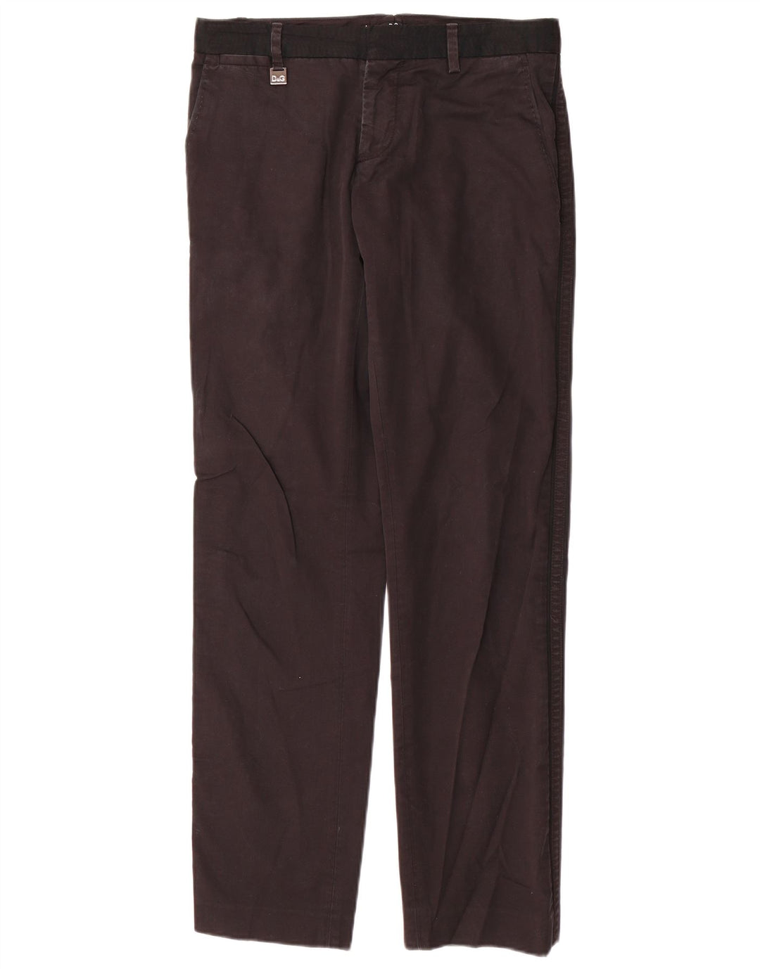 DOLCE & GABBANA Женские прямые брюки чинос IT 46 Large W32 L32 Черный