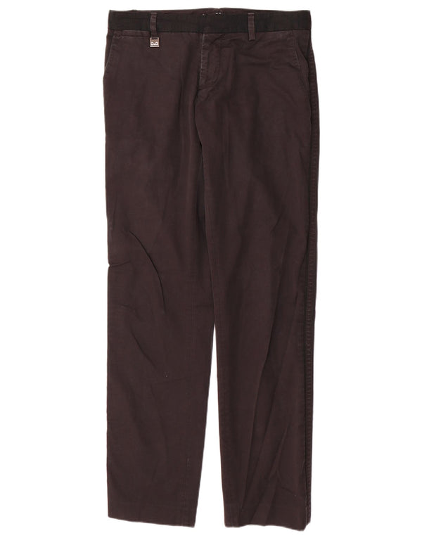 DOLCE & GABBANA Женские прямые брюки чинос IT 46 Large W32 L32 Черный