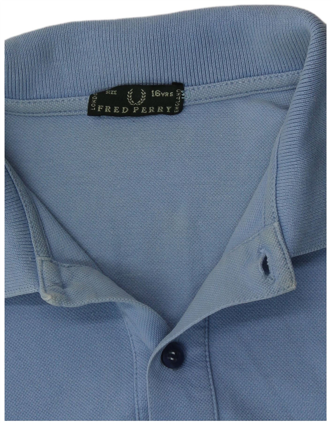 Рубашка-поло Fred Perry для мальчиков 15-16 лет, синяя, хлопковая