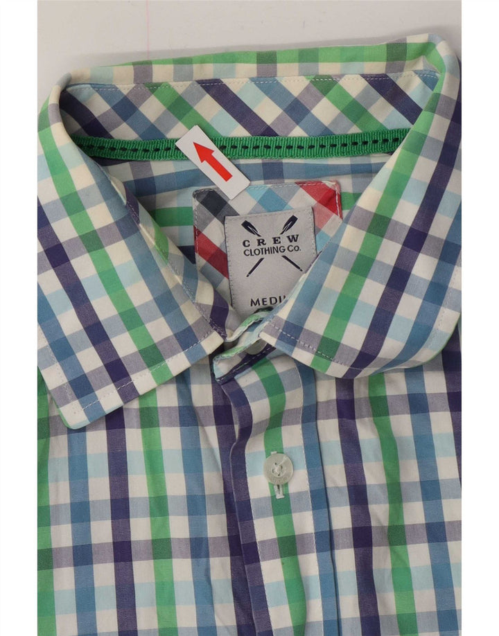 Crew Clothing Мужская рубашка классического кроя среднего размера из разноцветного хлопка в мелкую клетку