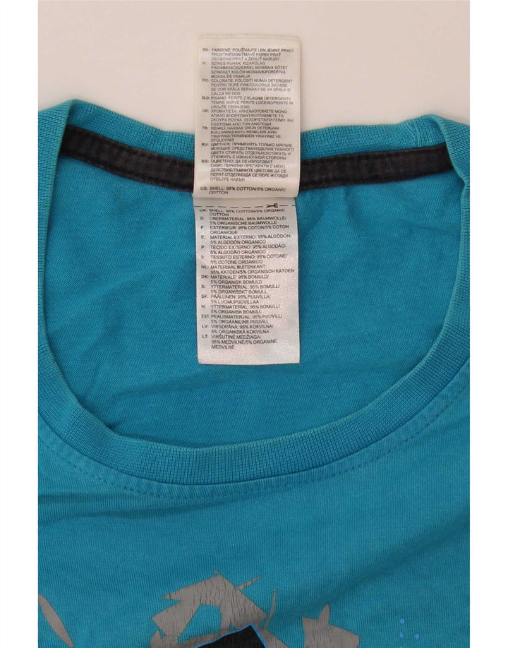 Мужская футболка с рисунком Adidas Top Medium Blue Cotton