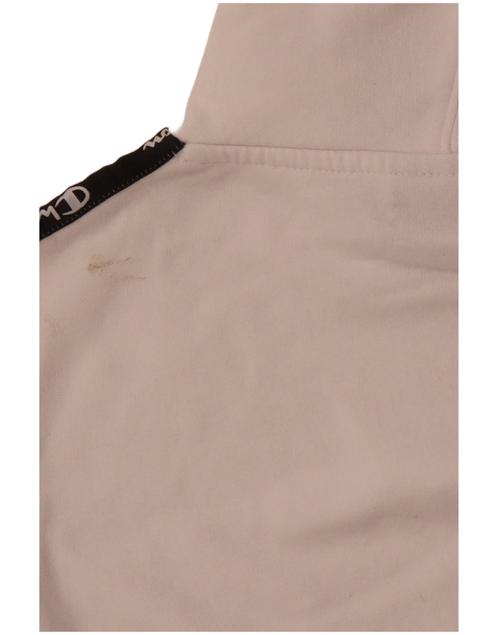 Джемпер с капюшоном CHAMPION для мальчиков с графическим рисунком 13–14 лет, размер XL, белый цвет с блоками