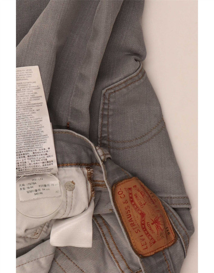 Мужские джинсы Levi's 511 Slim W31 L27 Серые хлопковые
