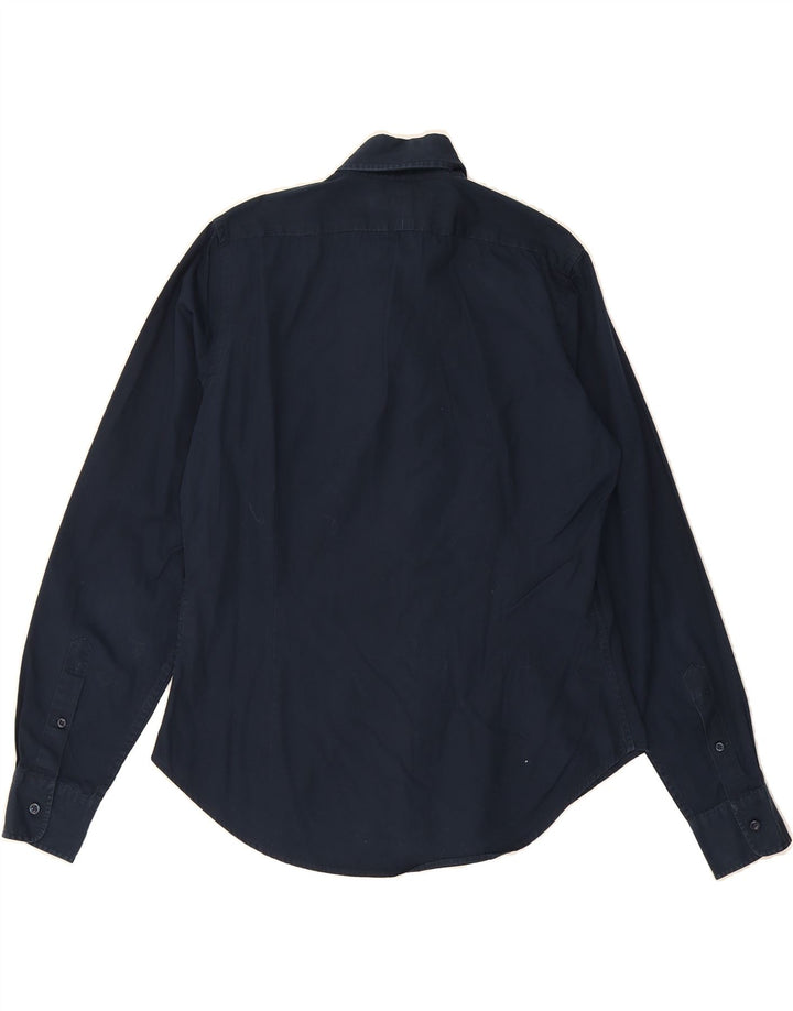 RALPH LAUREN Womens Shirt US 10 Large Navy Blue Cotton Vintage Ralph Lauren and Second-Hand Ralph Lauren from Messina Hembry 
