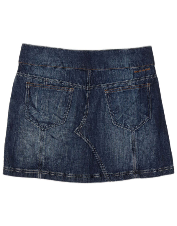 Женская джинсовая мини-юбка Dkny US 8 Medium W32 Синяя