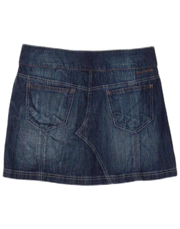 Женская джинсовая мини-юбка Dkny US 8 Medium W32 Синяя