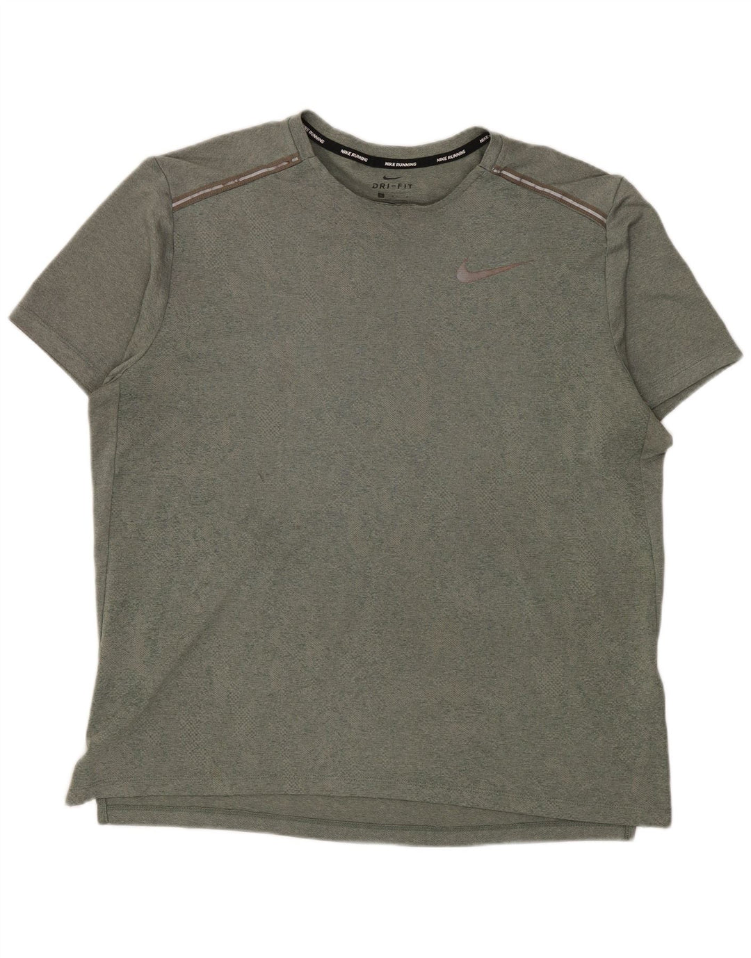 Мужская футболка Nike Dri Fit, большой зеленый полиэстер