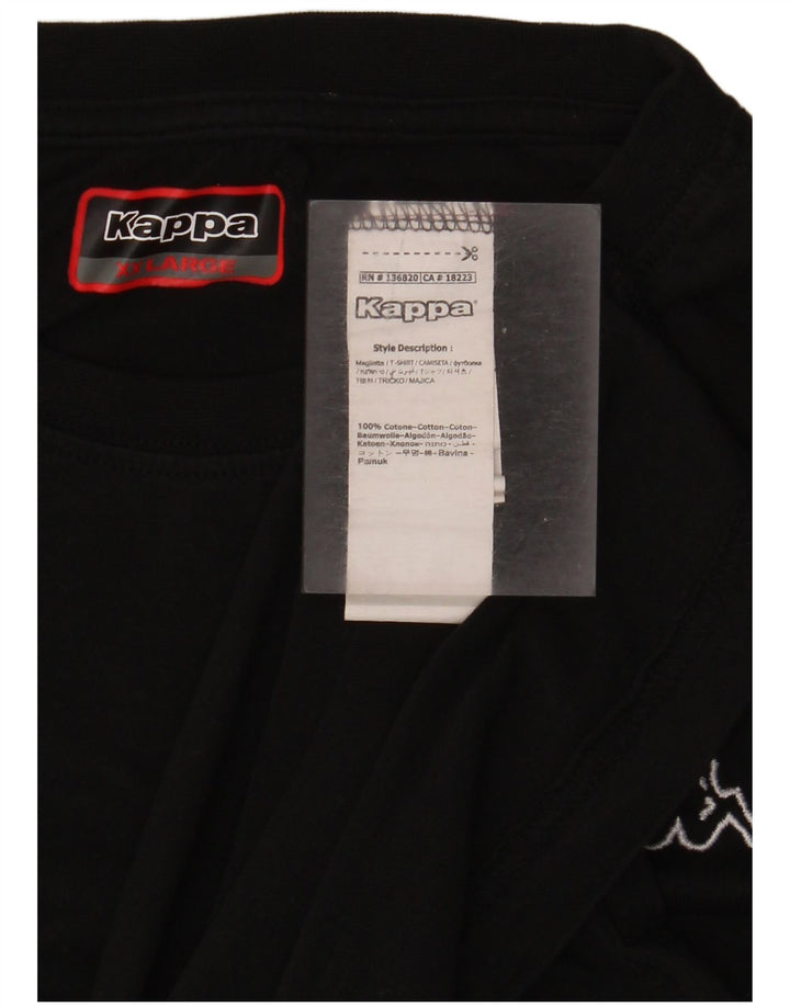 Женская футболка Kappa Top 2XL, черный хлопок