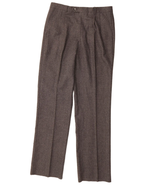 Marzotto Мужские костюмные брюки IT 48 Medium W32 L34 Серые шерстяные