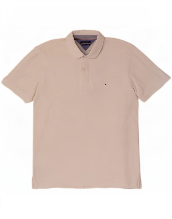 Мужская рубашка-поло обычного кроя Tommy Hilfiger 2XL, белый хлопок