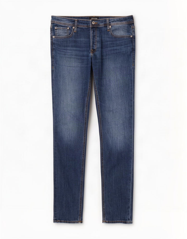 Мужские узкие джинсы Jack & Jones W34 L36, синие, хлопок