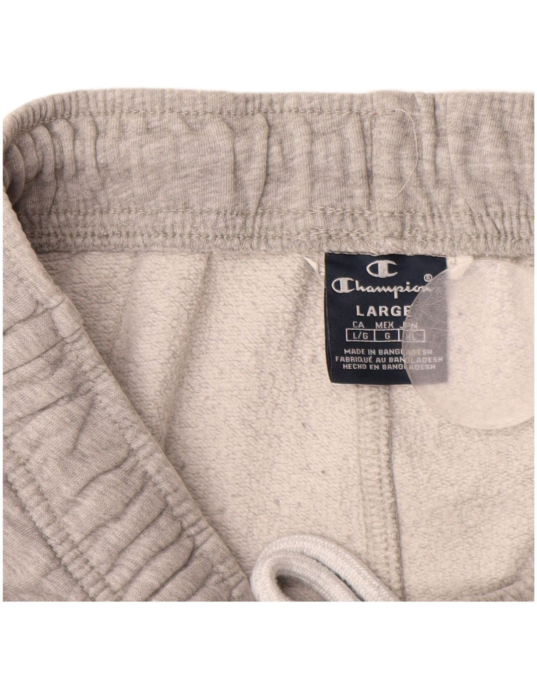 Спортивные брюки CHAMPION с рисунком, джоггеры, большие, серые