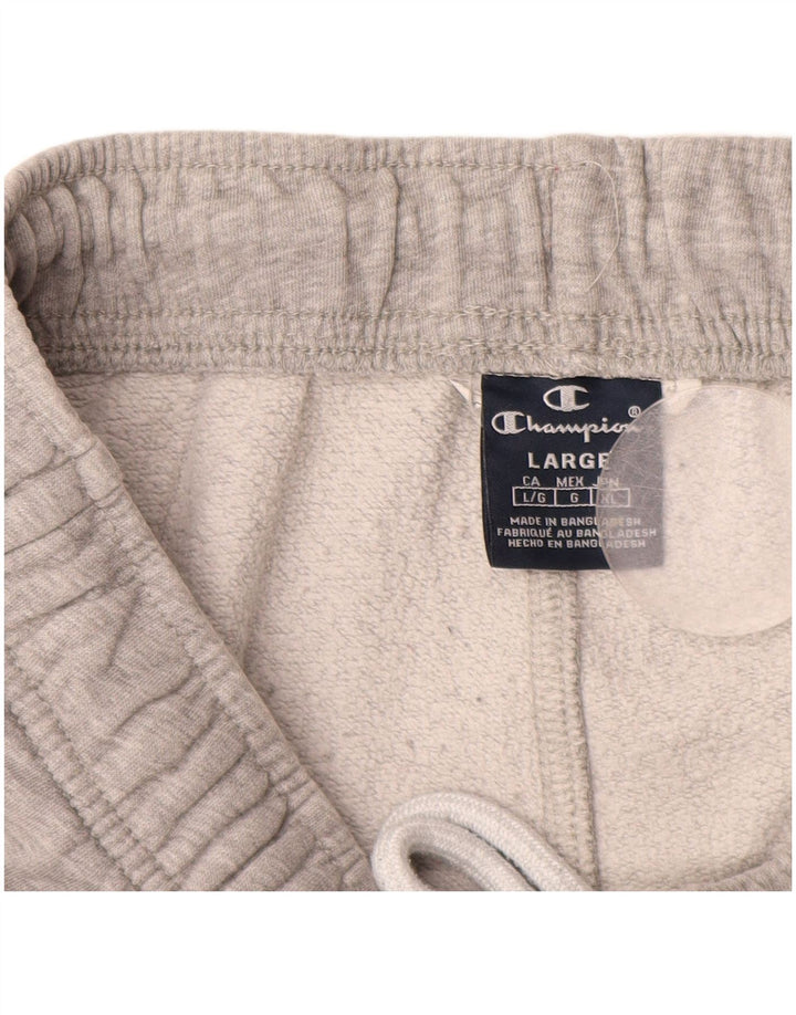 Спортивные брюки CHAMPION с рисунком, джоггеры, большие, серые