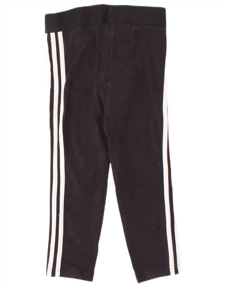 Леггинсы Adidas для девочек 2-3 лет, черные, хлопковые