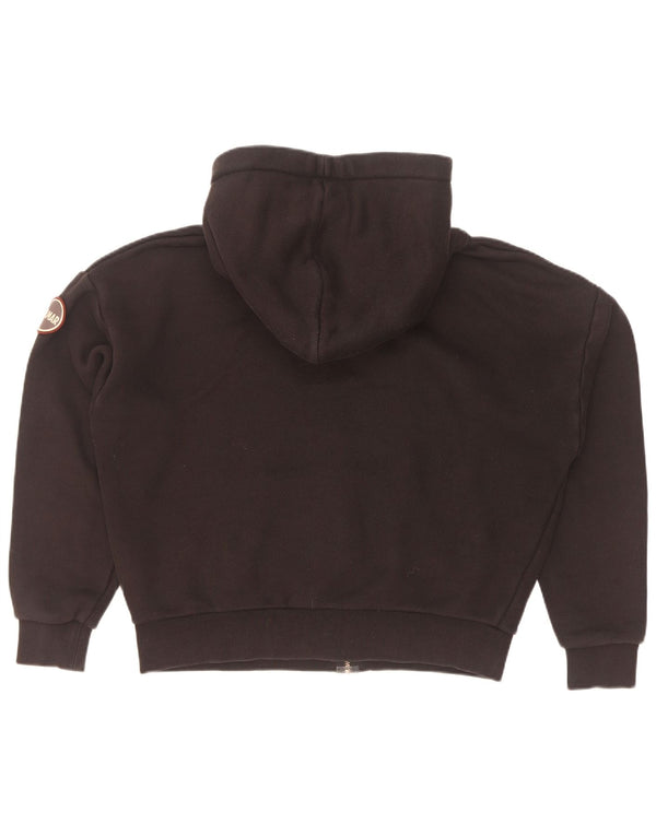Colmar Женский свободный свитер с капюшоном на молнии UK 6 XS, черный хлопок