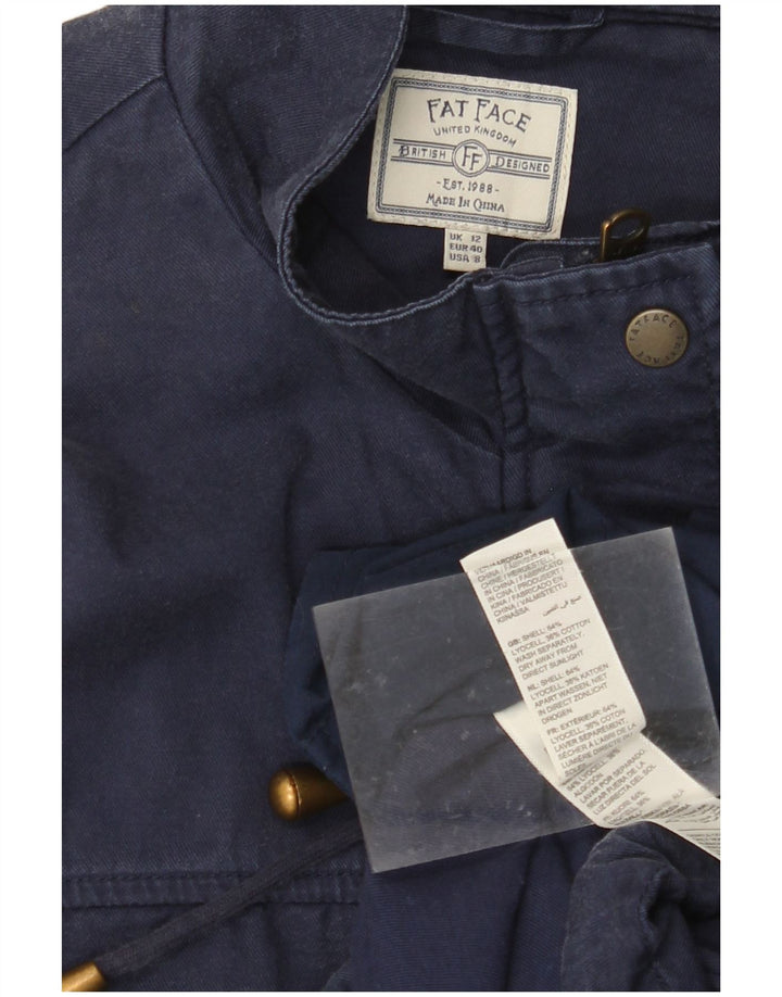 Женская куртка в стиле милитари FAT FACE UK 12, средний темно-синий лиоцелл