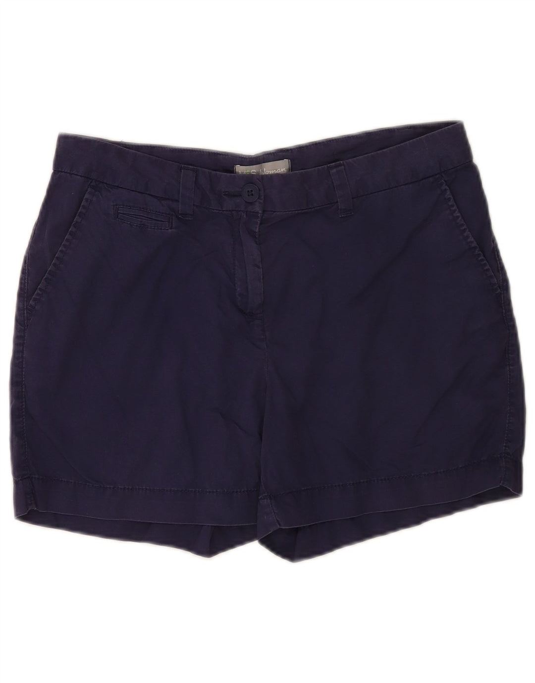 Женские шорты чинос MARKS & SPENCER UK 12 Medium W30 Темно-синие, хлопок