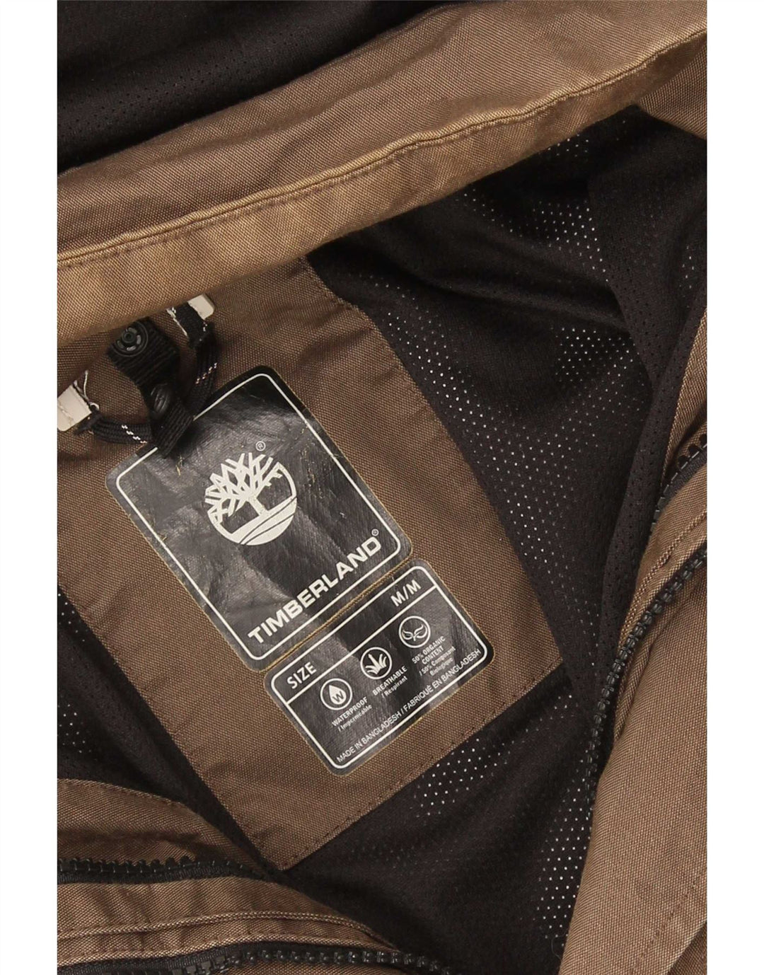 Мужская дождевик с капюшоном Timberland UK 38 Средний Коричневый