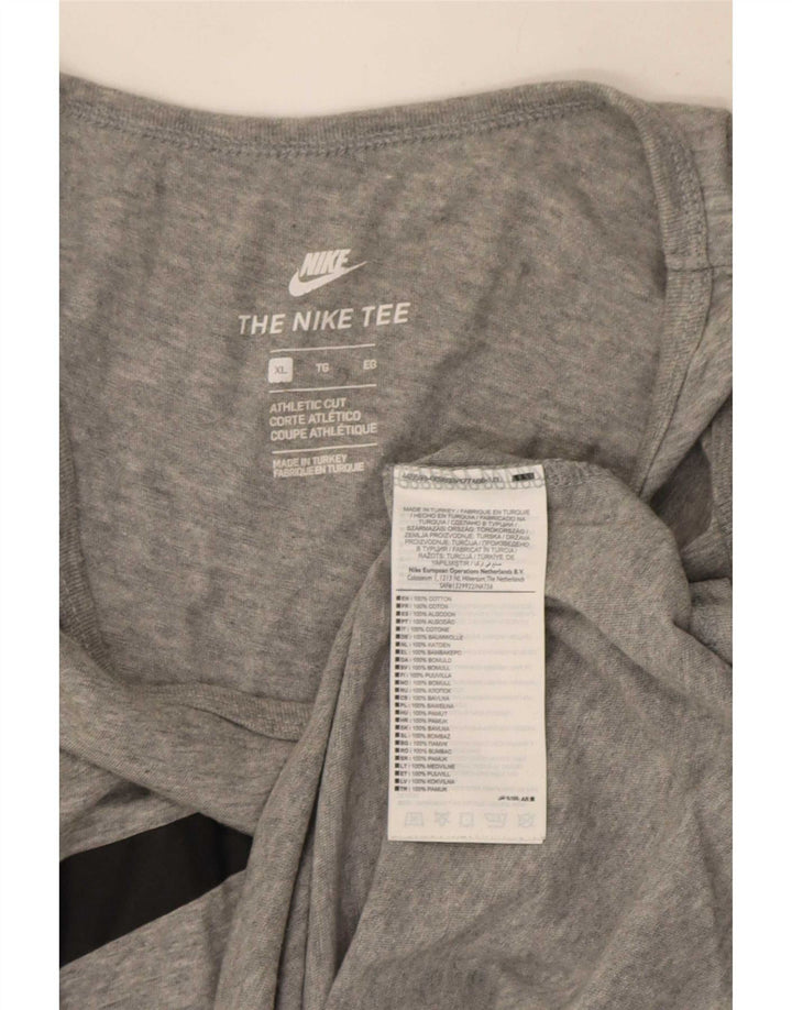 Мужской жилет с графическим принтом спортивного кроя Nike XL, серый хлопок