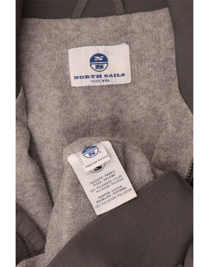 Мужская куртка-бомбер North Sails UK 44 2XL Серый Полиамид