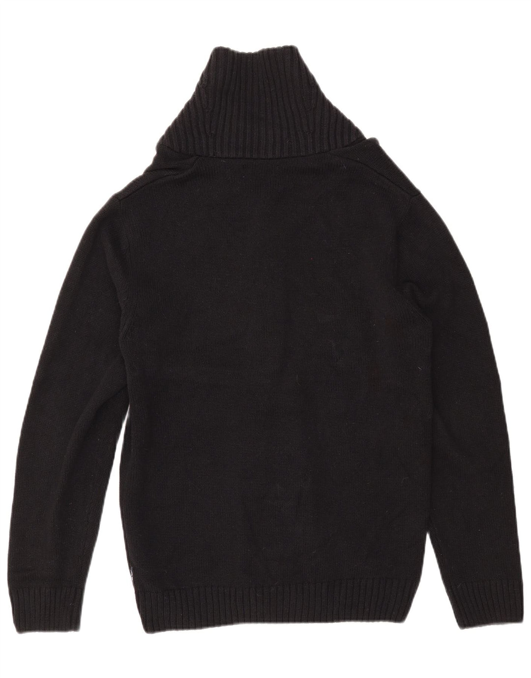 Мужской кардиган CHAPS, маленький черный хлопковый кардиган с жаккардовым узором