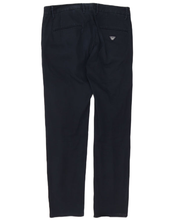 Мужские брюки-чиносы Armani IT 48 Medium W32 L30 Темно-синие, хлопок