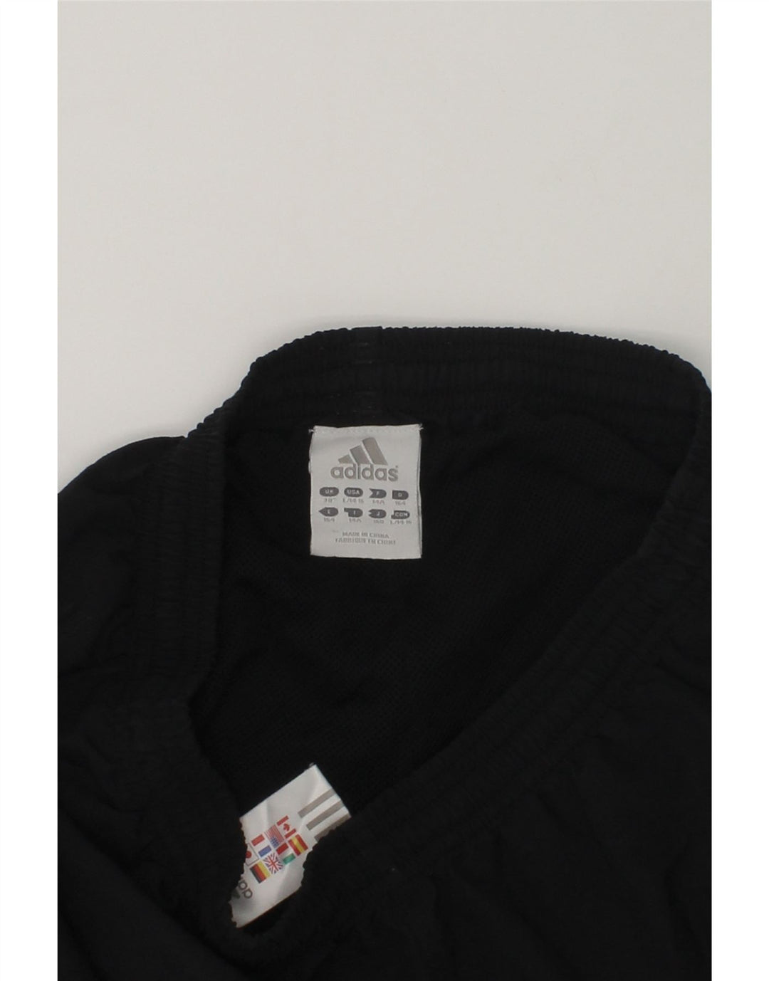 ADIDAS Boys Sport Shorts 13-14 Years Black Polyester | Vintage Adidas | Thrift | Second-Hand Adidas | Used Clothing | Messina Hembry 