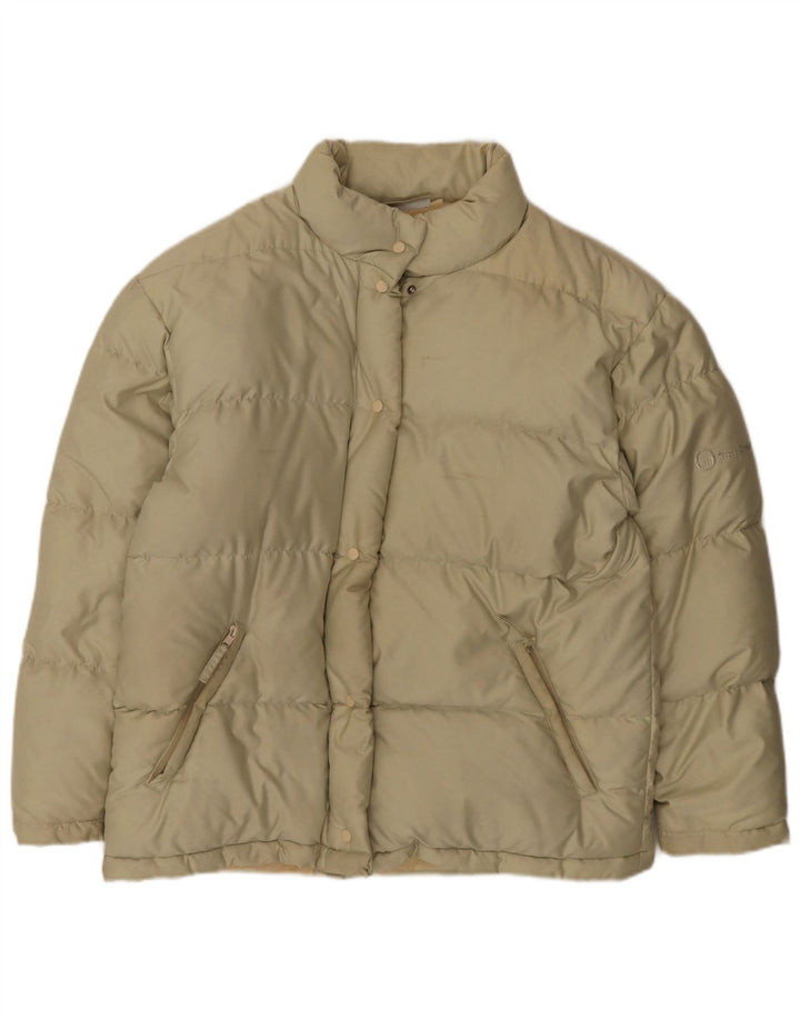 Женская стеганая куртка Sergio Tacchini UK 18 XL, полиэстер бежевого цвета